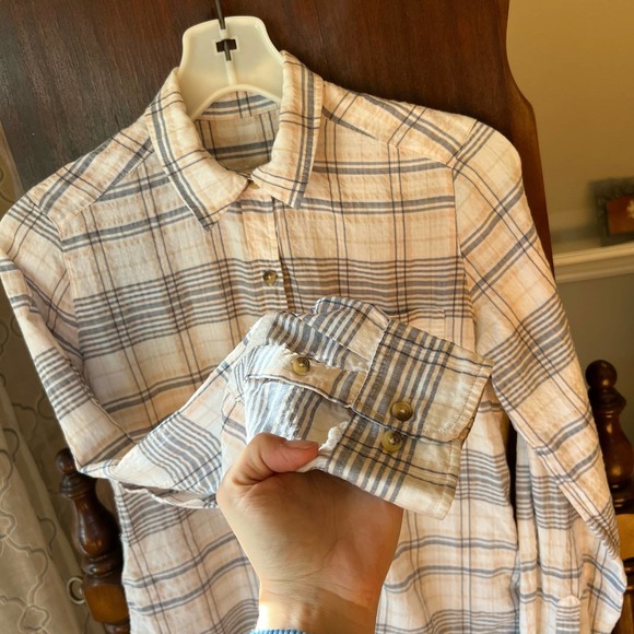 Abercrombie & Fitch Plaid Flannel Button Down Shirt Size XS - Picture 4 of 11